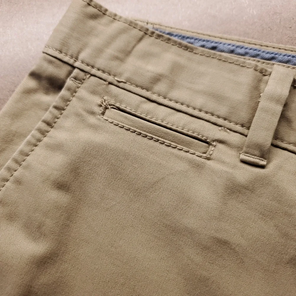 Original Penguin Straight Chino Pants Mens 34x32 Tan Stretch Casual Work Preppy